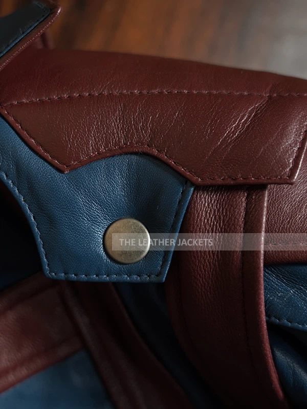 Star-Lord Guardians of the Galaxy Blue And Brown Leather Jacket